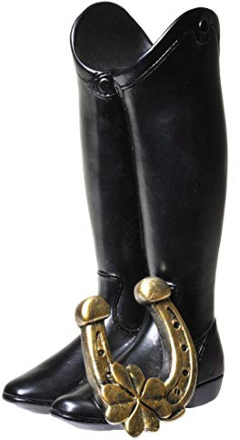 Udo Schmidt GmbH & Co Spardose für Reiter, Pferdefreunde - Reitstiefel mit Hufeisen