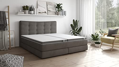 Traumnacht Gelschaum-Topper mit Klimaband und Gel-Aktiv-Kaltschaum, 140 x 200 cm, weiß, Öko-Tex zertifiziert, produziert nach deutschem Qualitätsstandard