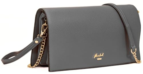 Mabel London Women's Wristlet Clutch - Spacious Multi-Compartment Purse with Long Strap - Eva