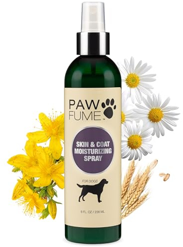 PAWFUME Skin & Coat Detangler Spray for Dogs, 1-Pack – Soothe Dry, Itchy Coats Quickly – Non-Toxic Chamomile & Oat Formula, Essential Fatty Acids & Vet-Certified – Dog Detangler Spray Dematting Care