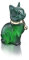 Jean-Pierre Sand - Gattina - Eau de Parfum, 75ml - Parfum für Frauen im Sammlerflakon, ideal als Geschenk - Damenparfum im Katzen-Flakon (Smaragd)