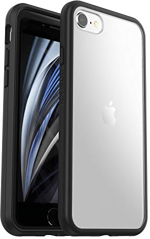OtterBox Sleek Case, Clear/Black, IPhone 7/8/SE 2020