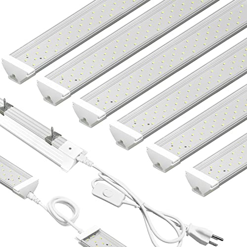 SZHLUX T50 LED Shop Light for Garage (6, 4ft)