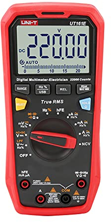 UNI-T UT161E 1000V 20A Digital Multimeter 22000 Zählungen Anzeige NCV hFE Auto Bereich Echter Effektivwert AC/DC Stromspannung Strom Widerstand Kapazität Tester