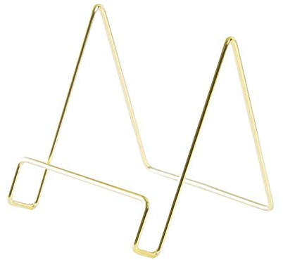Bibliothèque Porte-colonie géométrique créative Simple Wrough Fer Organisateur Livre étagères (Color : Gold)