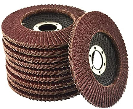 ebuyerfix 10 dischi lamellari 40 grana smerigliatrice angolare 4,5 (115 mm) levigatura piatta