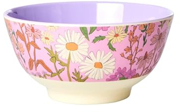 Rice Melamingeschirr Muster Daisy Dearest Print, verschiedene Artikel, (Schale medium 15 cm)