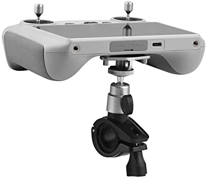 XBERSTAR Sportkamerahållare cykelställ för DJI Mini 3 Pro RC kontroll cykelstyre hållare cykelfäste monteringssats (svart)