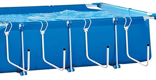Solskyddshållare för pool, 4 st pack U-formad solskyddskrok för pool ovan marken, lastlager upp till 27 kg, lätt att använda och förvara, designad för stålväggspool (vit)