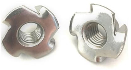 Einschlagmuttern M10 x 12 mm Edelstahl A2 - DIN 6930 - Einschlagspitzen - Holzmutter - Einschlagmutter metrisch Gewinde (Gewinde: M10, Länge: 12 mm, Menge: 4 St.)