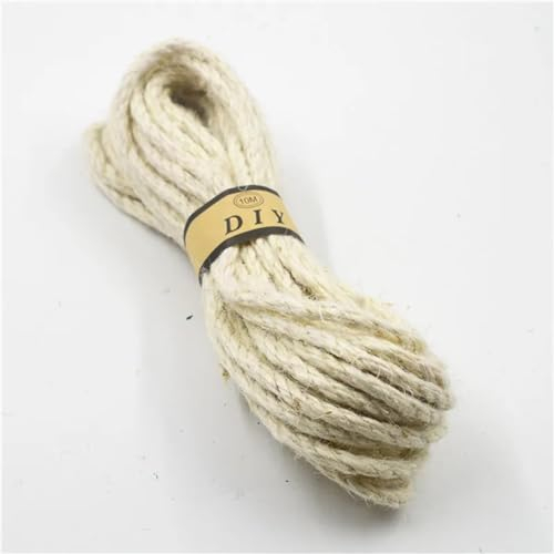 Gartenseil 6 mm farbiges Jute-Schnurseil for Bastelarbeiten, Geschenkverpackungen, Gartenarbeiten und Hochzeitsdekorationen, 10 Yards/Lot Garten Kordel (Color : 9)