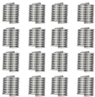 10/20 Stück M3-M14 1,5D-2,0D Gewindereparatur-Einsatzsatz zur Wiederherstellung beschädigter Gewindewerkzeuge 304 Edelstahl-Gewindeeinsatz (Color : 20pcs M8x1.25 2.0D)