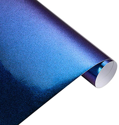 LIUCHUCHU Autofolie 30 * 100 cm Auto blau bis lila Perlmamäleon Vinyl -Wrap Film Chameleon -Autoaufkleber Automobile Motorrad -Auto -Styling -Dekaration(Glossy,50x600cm)