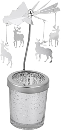Ciieeo Deer Pendant Kerzenhalter Romantischer Rotationskerzenständer Für Stilvolle Tischdekoration Für Weihnachten Und Festliche Anlässe Design Für Drinnen Und Draußen