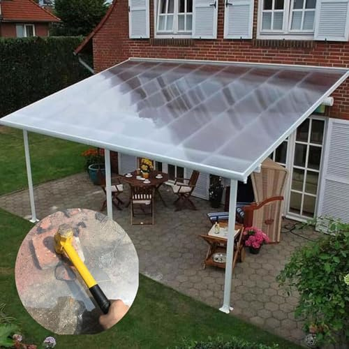 DRemdo 0.8mm Polycarbonate Sheets, 1.7mm Roofing Transparent Insulation Daylighting Panels, Cuttable Replacement Shed Cover, Transparent Film for Greenhouses Carport ( Size : 1.5x1m(4.9x3ft) )