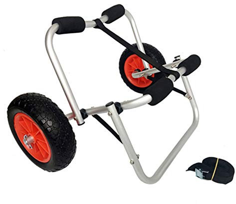 XCSCUK Carro para Kayak, transportador de Canoa Plegable portátil, Capacidad de 165 Libras, Adecuado para Tabla de Surf, Transporte de Tabla de Remo