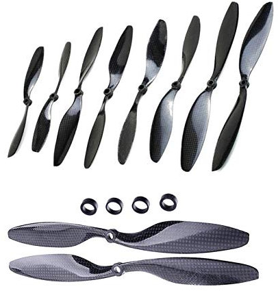 GIGIROM 2 Paar 8045/1045/1047/1147/1238/1260/1245 Kohlefaser-Propeller RC Quadrocopter Hexacopter Multi Rotor Propellerflugzeug-Ersatzteil(1047 propellers)
