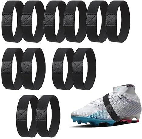 GUOYOU 12 Stück Schnürsenkel-Fixierband Fußballschuhe Gegen Sich Lösende Schleife Schnürsenkel Fixierband Fussball Reißfeste Fußballschuhe Schnürsenkel,Fußball Basketball Volleyball Erwachsenes Kind