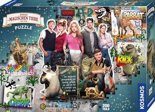 Kosmos 685072 Die Schule der magischen Tiere Puzzle zum Film, 200 Teile, Teamwork, Puzzle ab 8 Jahre für Mädchen und Jungen
