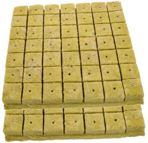 iplusmile Blocs De Semis Cubes De Culture Hors-Sol pour Jardin Balcon 40x40x40mm Blocs De Terreau pour Pépinière 98 Pièces Accessoire De Jardinage Perméabilité à L'air Haute Taux De Réussite