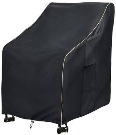 Copertura per sedia a sdraio – Protezione per mobili da giardino, resistente alle intemperie, copertura per balcone, patio, cortile, giardino, copertura protettiva per sedie impilabili da esterni, con