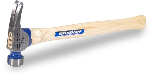VAUGHAN CF2L California Framer Hammer, 19 oz Milled, Nail Starter, Made in the USA, VN11605