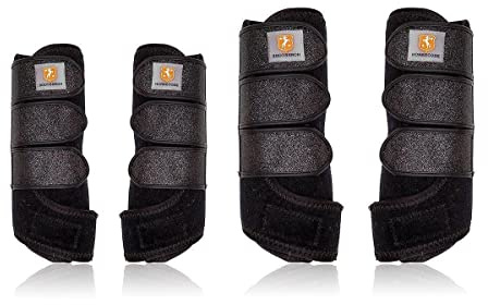 Horsecode Gamaschen 4er Set Black Glamour Vollblut