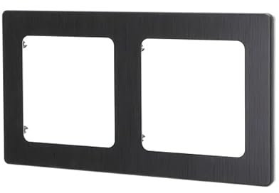Schwarze Aluminium-Wandplatte in modernem und elegantem Design - Hergestellt mit deutscher/französischer Präzision, inklusive 2 Schlüsseln für den praktischen Einsatz, ideal für jeden Raum.