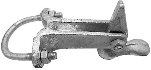 Chain Link Fence GATE HOLD BACK: Duck Bill Gate Holdback (1-5/8 to 2-3/8). Holds The gate open for You while You work!
