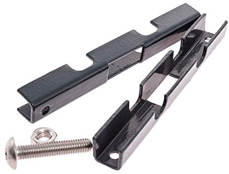 Camas 10 x Mattenlängsverbinder (Anthrazit (RAL 7016))