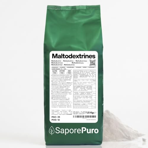 SaporePuro Maltodestrine Pure in Polvere 1500 gr