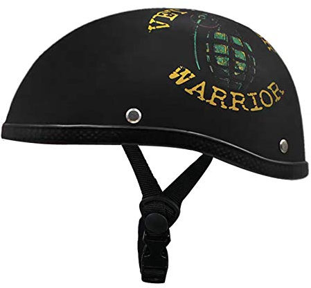 GAOZHE Mezzo Casco da Motociclista Vintage Caschi Cromwell con Visiera Parasole Aperto Jet Caschi Casco a Scodella Scooter Motorino ECE Omologato Mezzo Elmetto da Moto retrò