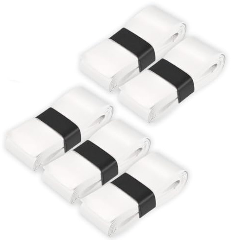 Grip Padel - overgrips Padel - Pack de 5 surgrip padel lisses + autocollant de padel (uni )