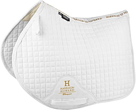 Harrison Howard Sattelunterlage für Reitsport, CC, Weiß