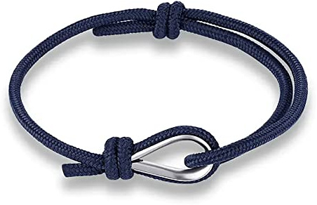 ZENSE - Bracelet bleu marine pour homme avec boucle acier ZB0373