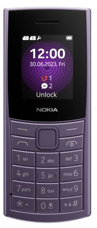 Nokia 110 4G 2023 Telefono Cellulare Dual Sim, Display 1.8 a colori, Fotocamera, Purple [Italia]