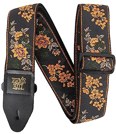 Ernie Ball Classic Jacquard Guitar/Bass Strap - Tangerine Blossom