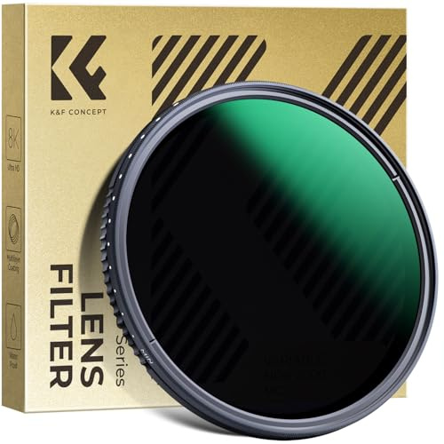 K&F CONCEPT Variabler ND Filter 82mm ND8- ND2000 Graufilter (3-11 Blenden)