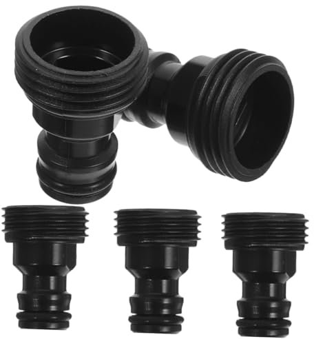 BESPORTBLE 5pcs Quick Connect Garden Hose Fittings Adapter for Faucet Black Inlet Hose Connector Suitable for Outdoor Watering and Garden Use