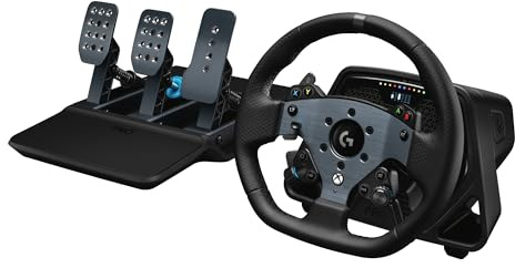 Logitech PRO Racing Wheel + PRO Racing Pedals für Xbox Serie X|S, Xbox One und PC - PRO Lenkrad & Pedal Bundle mit 11 Nm Direct Drive, Ultra-Realistic Feedback, Premium Finishing - Schwarz