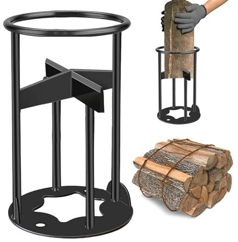 Holzspalter Anzündknacker Brennholzspalter Manuell Schnell Manuell Holzspalter Spaltwerkzeug Tragbarer Anzündspalter Gusseisen Holzspalter Handschneider Holzspalter für Campingplatz