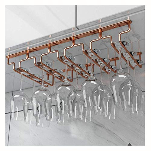 Elegante Portabicchieri da vino in acciaio inox europeo Nero Sottosopra Porta Calice per la Casa Montato a Parete Porta Bicchiere di Vino Organizer