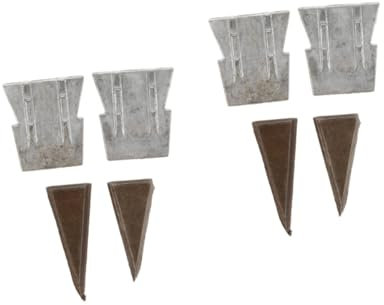 HOMSFOU 8piezas Cuñas De Refuerzo Para Hachas De Cuñas Forma Para Instalación De Mangos De Herramientas Prácticas Para Trabajos De Carpintería y Construcción