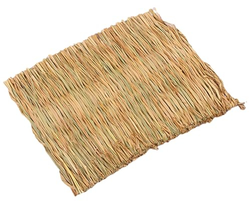 Katzengras-Pads, gewebte Kratzmatte, 28 x 40 cm, natürliches Kauspielzeug, tragbares Schlafbett, weiche Haustiergras-Bettwäsche für Kätzchen, kleine Hunde, Ruhen, Spielbereich