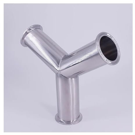 HUJWLBWF 102mm Pipe OD 4 Tri Clamp Y Shaped 3 Way SUS 304 Stainless Steel Fitting Spliter Homebrew Beer Wine