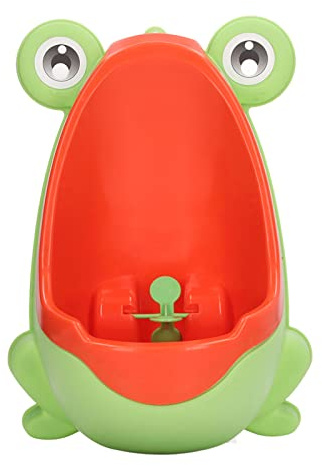 RiToEasysports Design Diverente Con Animali di Dei Cartoni Animati, Bersaglio di Mira, Comodo da Usare, Facele da Instalrare - Orinatoio per Bambini per Ragazzi Con Support A Parete (verde (YELLOW)