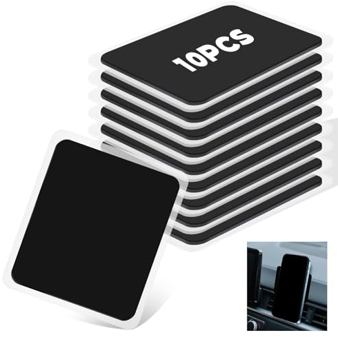 10 Stück Antirutsch Pads Auto, Anti Rutsch Nano Gel Pads, Doppelseitig Klebende Antirutschmatte Auto, Starke Haftung, Abwaschbar, Nicht Markierend, Kann in Kleine Stücke Geschnitten Werden