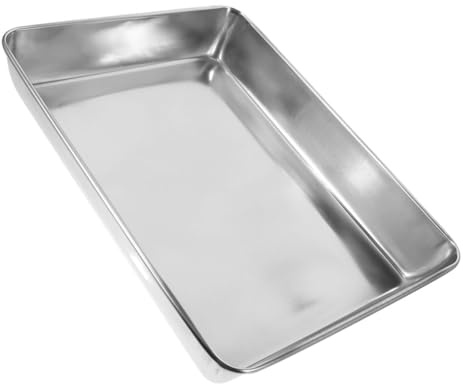 Gatuida Pigeon Bathing Tub Stainless Steel Bird Bath Basin 35x30cm Thickened Shower Container for Cage Birds Parrots