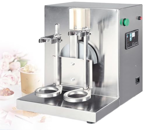 Máquina agitadora eléctrica automática de doble cabezal con temporizador para té con leche, cóctel y mezcla de bebidas