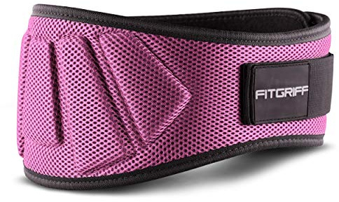 FITGRIFF® Gewichthebergürtel V1 - Fitness-Gürtel für Bodybuilding, Krafttraining, Gewichtheben - Trainingsgürtel für Damen und Herren